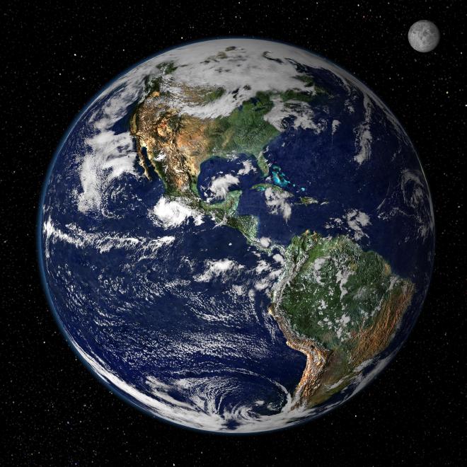 True color image of the Earth from space